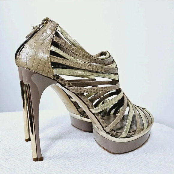 Bruno Magli stilleto strappy gladiator pumps 39 - Picture 14 of 15